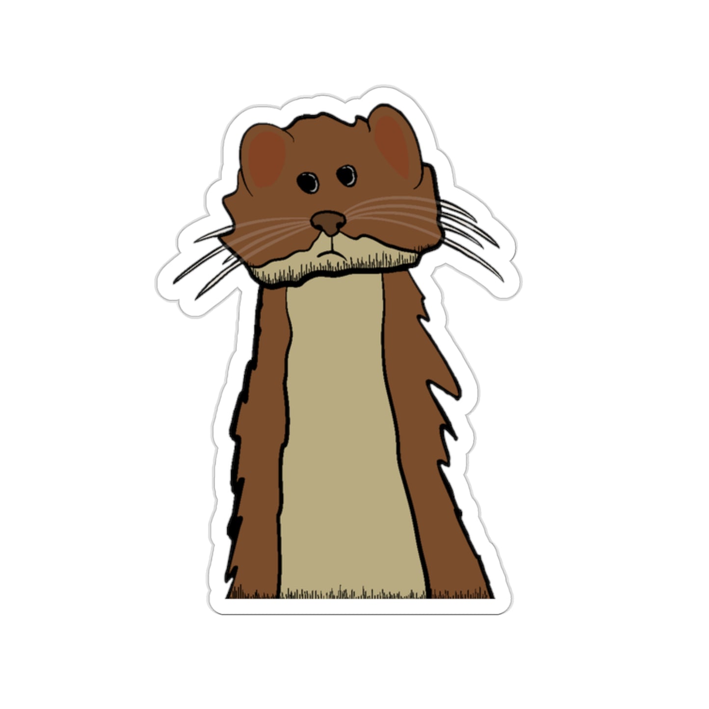 Wacky Weasel Sticker