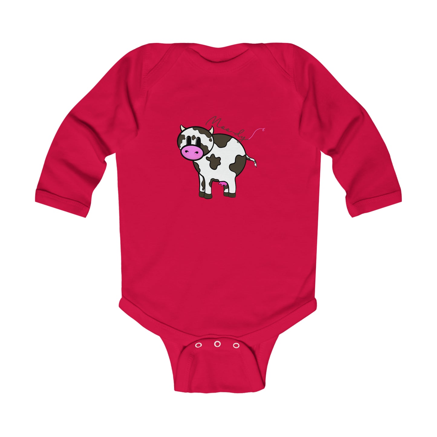 Moody Cow Baby Bodysuit