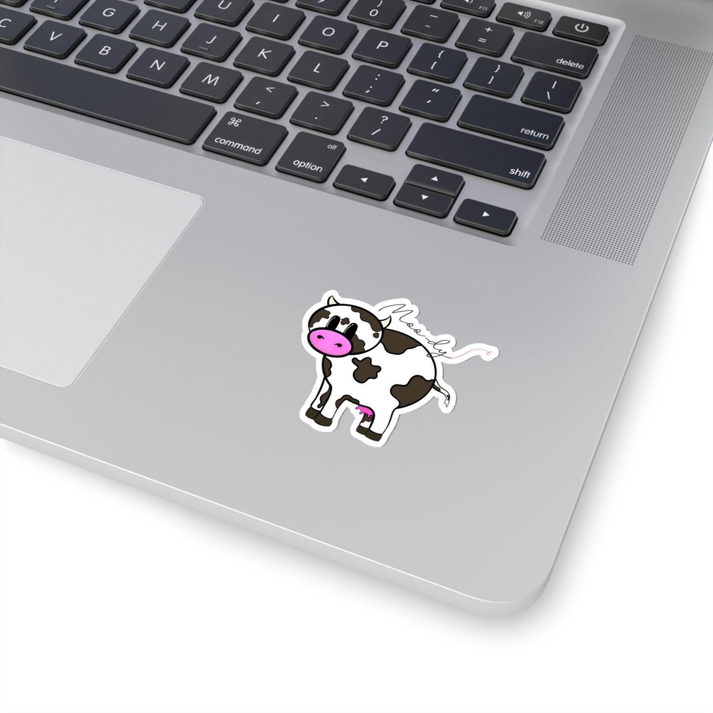 Moo-dy Cow Sticker