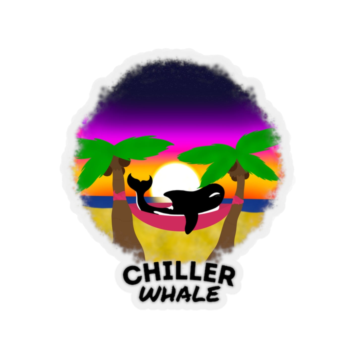Chiller Whale Sticker – B.G.B Creative